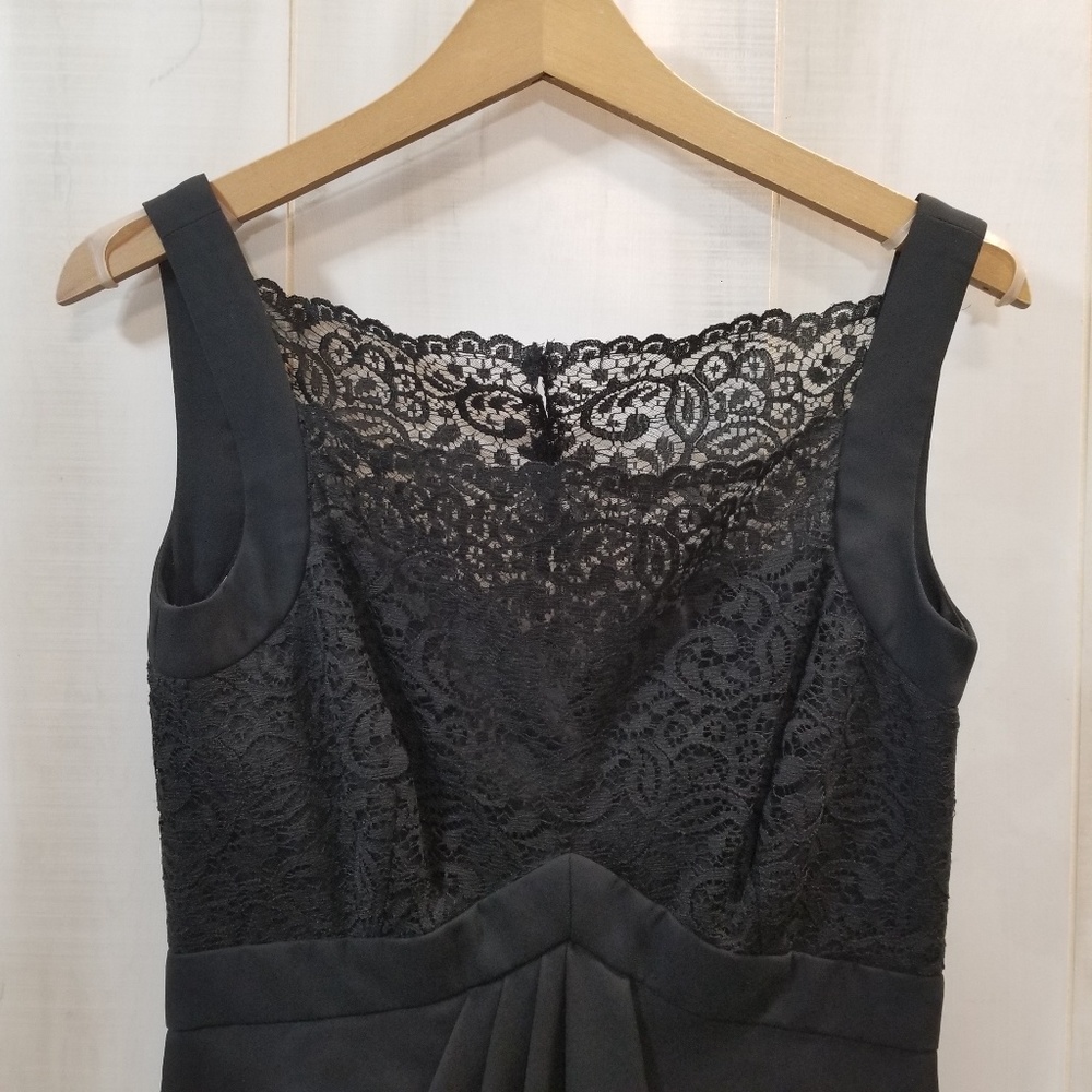 Morton Myles Saks Black Lace Party Dress 4 SFA - Picture 3 of 4